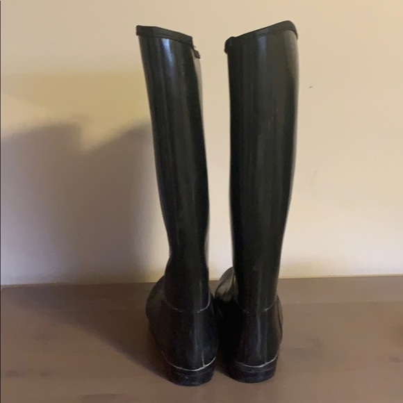 Hunter “Regent” Black Rubber Rain Boots - Women’s Size 9 - Picture 4 of 8